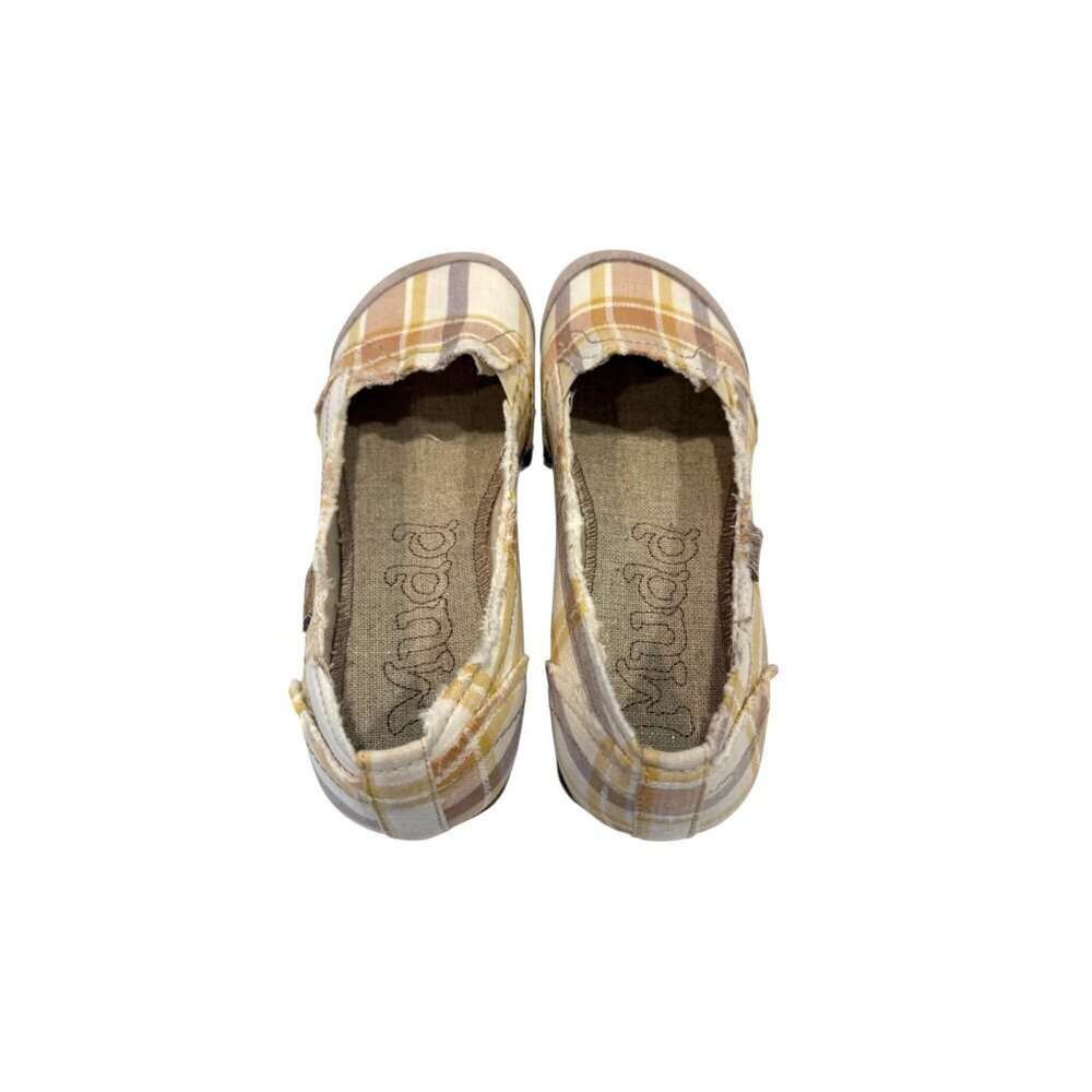 Mudd Women's Preform Plaid Flat Natural Size 10 NIB - Picture 7 of 9